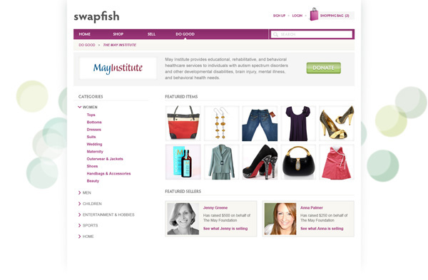 pfish Designer Goods Website