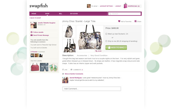 pfish Designer Goods Website
