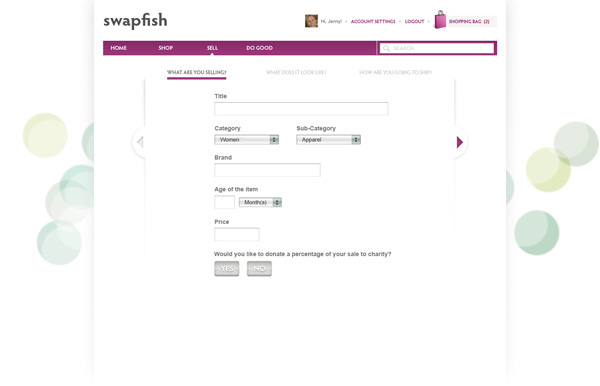 pfish Designer Goods Website